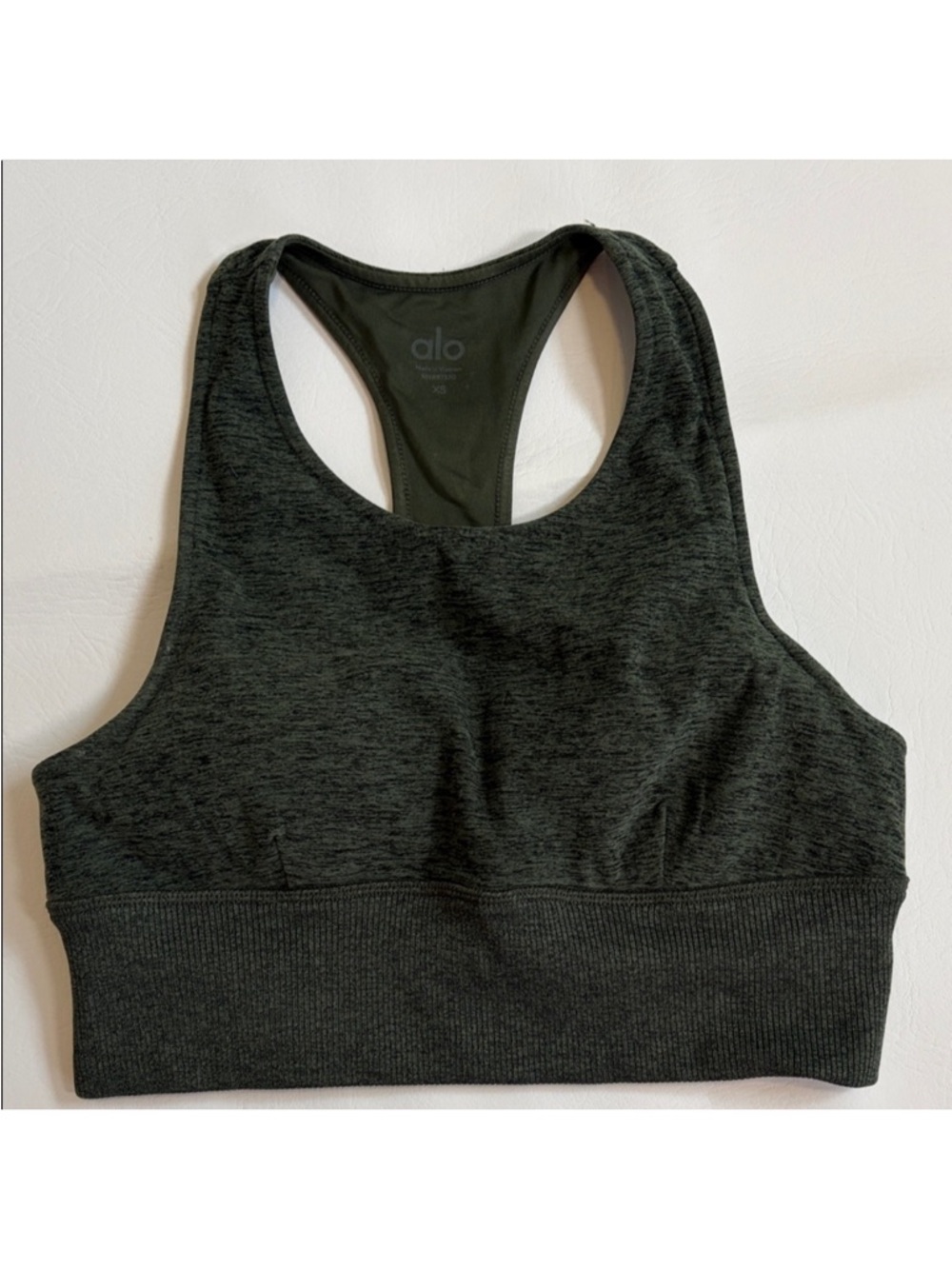 ALO Yoga Women’s Sports Bra Alosoft Serenity Sports Bra Hunter Heather size XS - Picture 4 of 9
